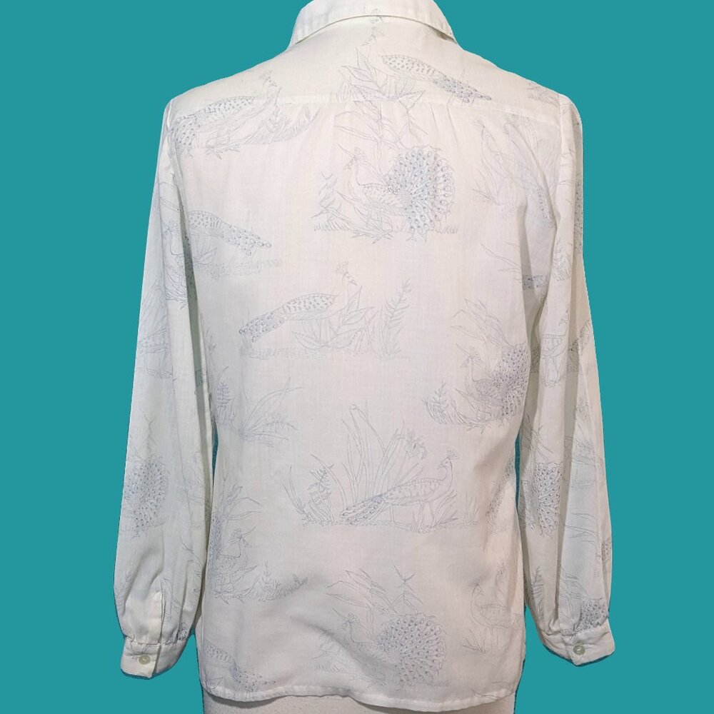 Vintage Peacock Blouse Preowned - Picture 5 of 6